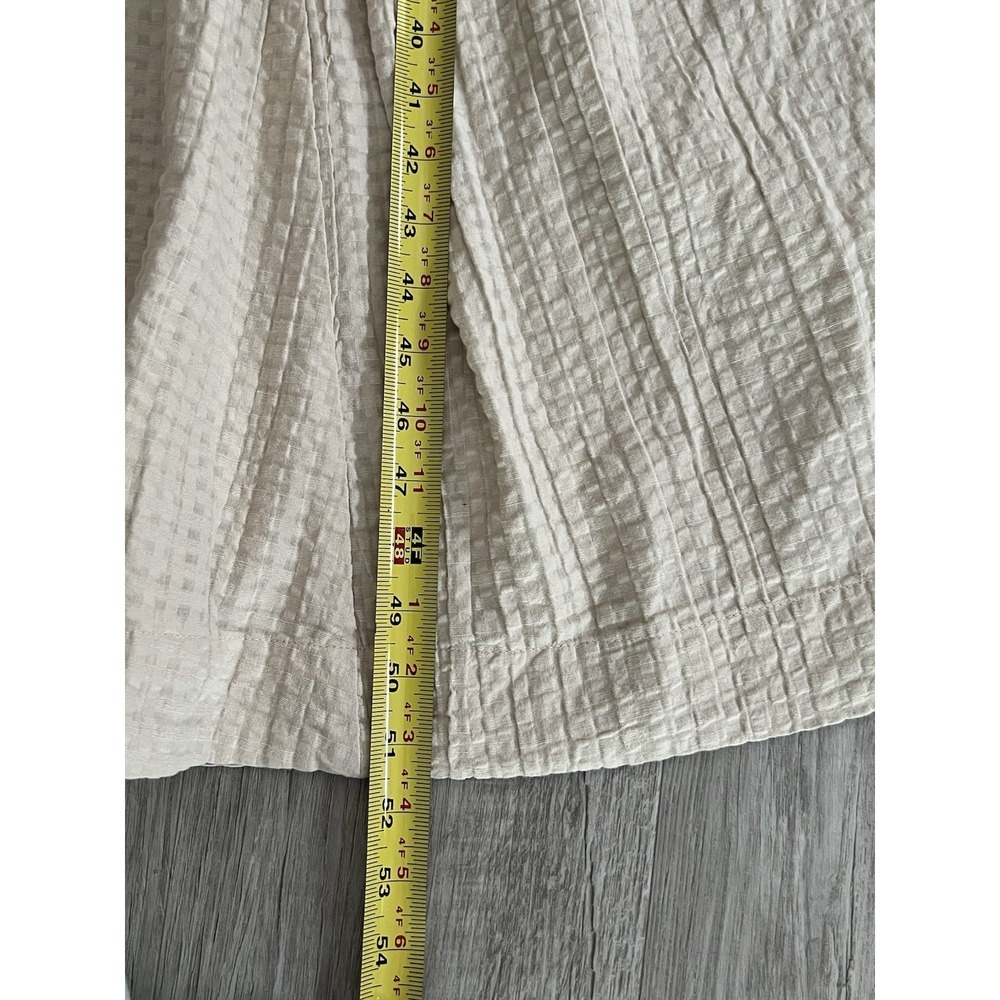 NWT Free People free-est Ciara Pucker Check Midi Dress Minimalist Size M Oatmeal - Picture 13 of 16